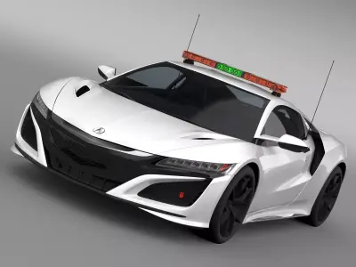 Acura NSX Safety Car 2016 3D model