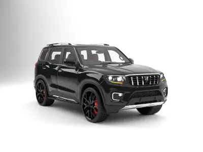 luxury  suv car Low-poly 3D model