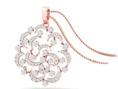 Pendant Earrings combo - 0055 3D print model