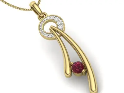Women pendant  3D print model