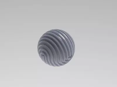 Bipole Gear Ball 3D print model