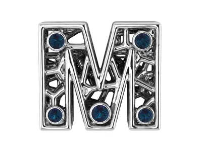 SIMPLE ALPHABET L PENDANT 3D PRINTABLE MODEL  3D print model