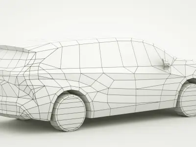 Toyota Sienna 2022 Low-poly 3D model