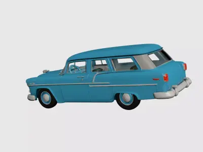1950s Early Vintage Station Wagon 3D model 3D model