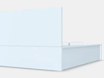 MALM Ottoman bed 3D model