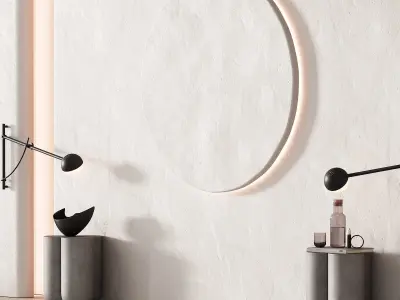 423 wall composition 12 bedroom headboard kit 07 3D model