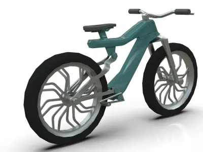 EBike Concept Bicycle Low-poly 3D model