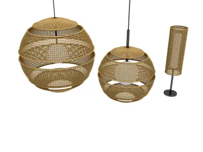 bohemian lighting 01 model Low-poly 3D model