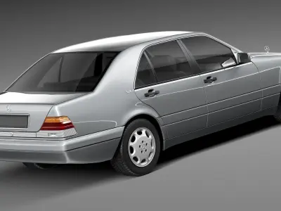 Mercedes-Benz S-class W140 1991-1998 3D model