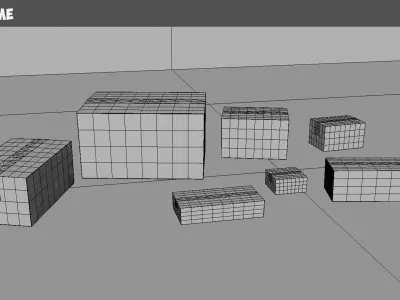 Cardboard Boxes Collection 01- PBR Low-Poly Low-poly 3D model