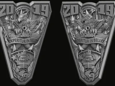 Bas-relief for the United States Ring 2019 3D print model