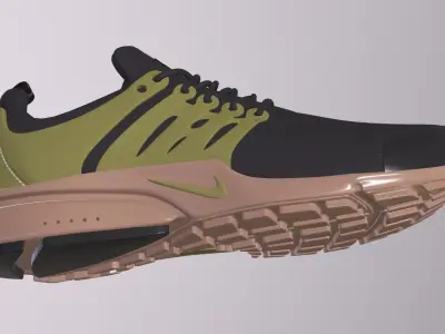 NIKE AIR PRESTO SHOES PBR Low-poly 3D model