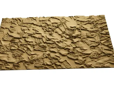 Stone Relief Panel wall decor set mural STL CNC 288 3D model