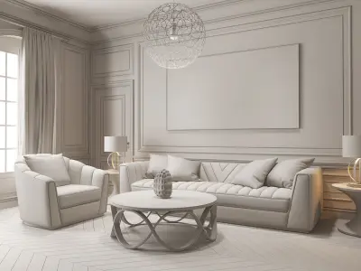 Living Room 060 3D model