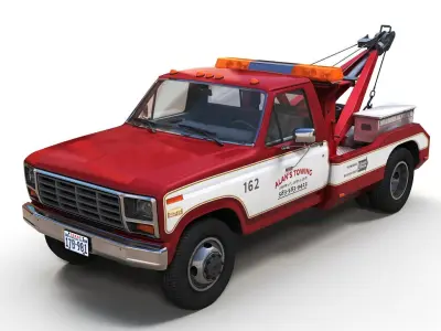 Holmes tow truck Low-poly 3D model