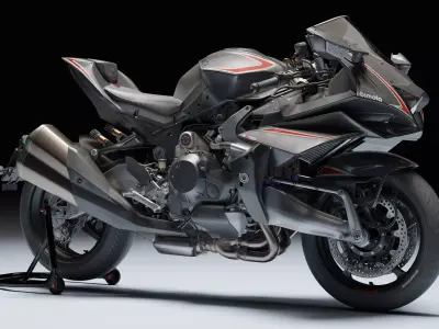 Bimota TESI H2 2021 Low-poly 3D model