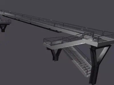 Footbridge - Passarela 3D model