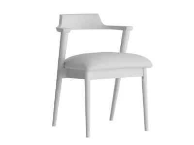 Bentwood Dining Armchair 3D model