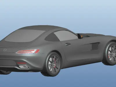 Mercedes-benz AMG-GT sports car 3D model