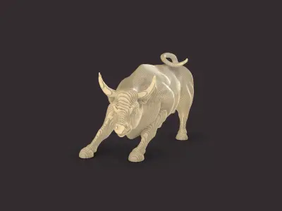 Horizontal Bull Parametric 3D model
