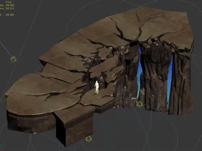 Stone Mountain - Broken Mountain 01 3D model