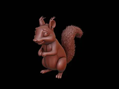 Squirrel Animal Sculpture 3D print model purchase