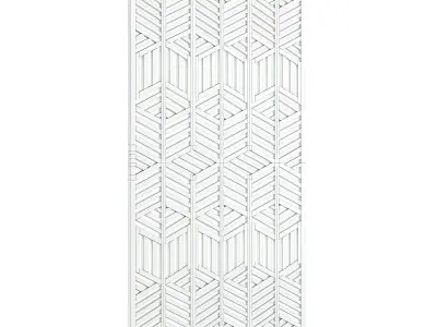 White Wall Panel 3D model get