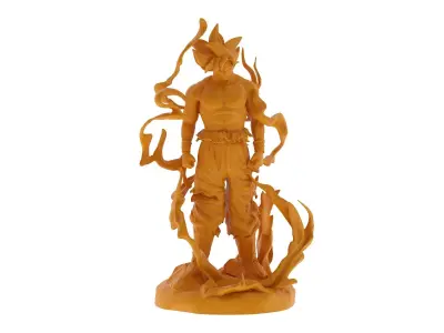 Songoku Super Saiyan 3D Print 3D print model