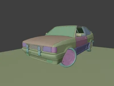 VW Gol GTI 3D model