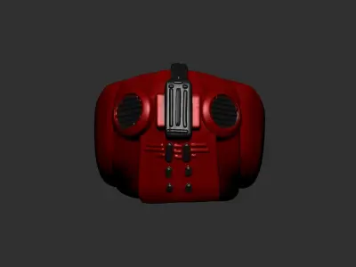 helmet high poly sculpt 3d printable  3D model 31