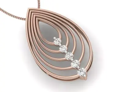 Women Pendant 3D print model 3D print model