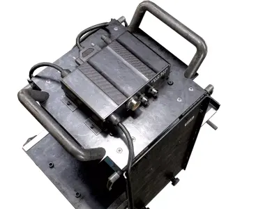 Industrial Wear Test Machine Low-poly 3D model