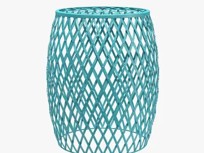 Safavieh steve matte strips accent stool 3D model