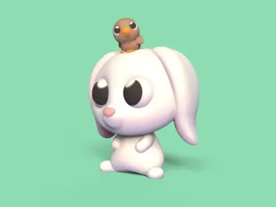 Bunny Bird 3D print model