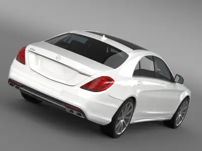Mercedes Benz S 63 AMG Lang V222 2016 3D model