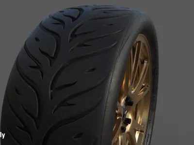Federal 595 RS 265 35 for 18x8 Low-poly 3D model