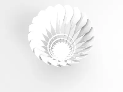 ruffle flower 3D print model