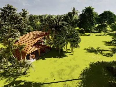 COCOA PAVILION - Ephemeral Architecture Free 3D model