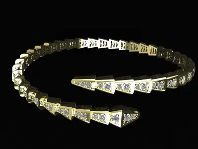  Bvlgari  Serpenti Viper Bracelet  Printing Model 3D print model