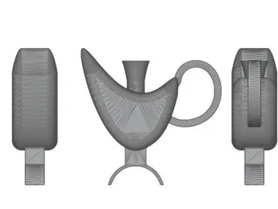 glass red Free low-poly 3D model