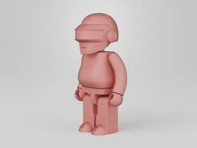 Bearbrick Daft Punk 2 3D print model