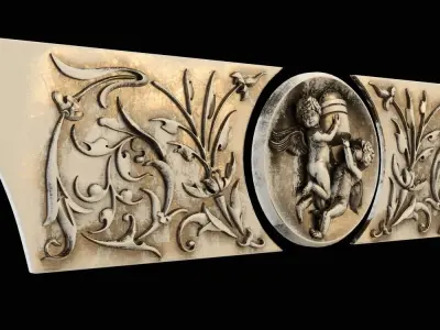 Pattern decorative wall plaque 3D print model