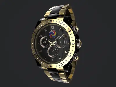 Watch 3d model Low-poly 3D model