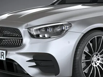 Mercedes E-Class Estate AMG line 2021 3D model