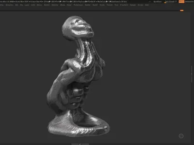 human modern sculpture 3d print model 89 3D print model