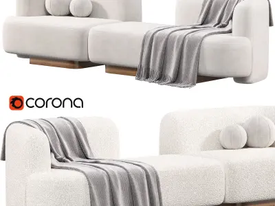POP SOFA Delcourt Collection by kookudesign 3D model