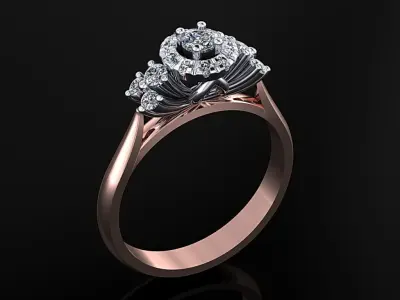 Women Ring 16 3D print model