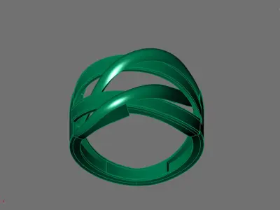 Women Ring Plain Ring Ready STL 3DM Models Womens Rings 3D print model 7