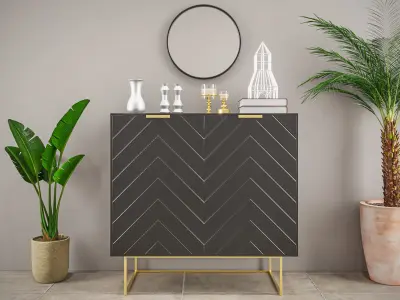 Laurens Accent Cabinet  wayfair Free 3D model