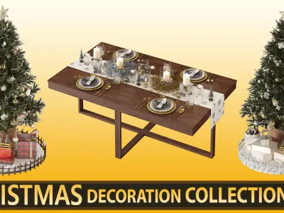 Christmas Decoration Collection Vol 01 3D model